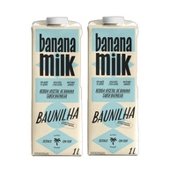 Kit 2X: Leite Vegetal de Banana Sabor Baunilha Banana Milk 1L - imagem 2