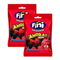 Kit 2 Balas de Gelatina Fini Amoras 100g: Sabor Intenso e Diversão - imagem 1