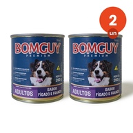 Kit 2 Bomguy Premium Patê Sabor Fígado e Frango - Ração Úmida para Cães Adultos 280g - imagem 1