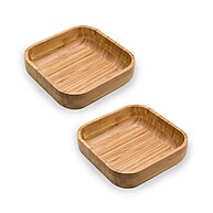 Kit 2 Bowls Quadrados de Bambu Oikos – Decore e Sirva com Estilo - imagem 1