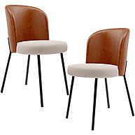 Kit 2 Cadeiras Estofadas Gavi L02 – Conforto e Estilo para Sua Mesa - imagem 1