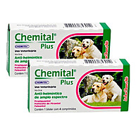 Kit 2 Chemital Plus para Cães – Combate a Vários Vermes - imagem 1