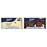 Kit 2 Chocolates Culinários Linea – Branco e Ao Leite 250g - imagem 1
