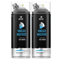 Kit 2 Sprays Preto Fosco 400ml Montana - Vinil Envelopamento Profissional - imagem 1