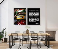 Kit 2 Quadros Ayrton Senna Frase Motivacional com Moldura 60x40 cm - Decore com Paixão e Inspiração - imagem 2