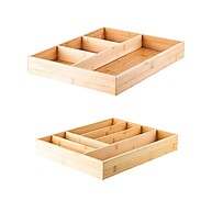 Kit 2 Organizadores de Gavetas Bambu Keep – Espaço e Estilo - imagem 1