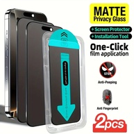 Kit 2 Películas de Privacidade Matte para iPhone: Instalação Fácil - imagem 1
