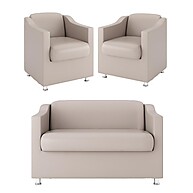 Kit 2 Poltronas + Namoradeira Tilla – Conforto e Estilo - imagem 1