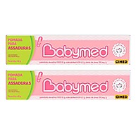 Kit 2 Pomadas Babymed Rosa 45g – Prevenção de Assaduras - imagem 1