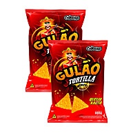 Kit 2 Salgadinho Gulão Tortilla Queijo Nacho 300g – Crocância Irresistível! - imagem 1