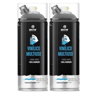 Kit 2 Sprays Preto Fosco 400ml Montana - Vinil Envelopamento Profissional - imagem 2