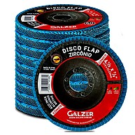 Kit 20 Discos Flap 4.1/2” Zircônio – Acabamento e Desbaste em Um Só Passo - imagem 1