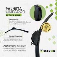 Kit Palhetas Híbridas Mouwa MH2618 + Traseira para Outback (2009-2016): Visibilidade Máxima! - imagem 3