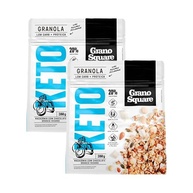 Kit 2X: Granola Keto Macadâmia com Chocolate Branco Sem Glúten GranoSquare 200g - imagem 2