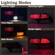 Kit 4 Luzes Traseiras Civic 2006-2011 Lente Cristal - Segurança e Estilo - imagem 3