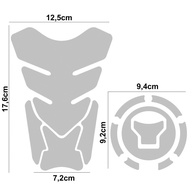 Kit Protetor Tanque e Bocal Resinado 3D Honda Acima 2018 - Caveira - imagem 2
