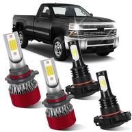 Kit Lâmpadas LED Farol Alto e Neblina Chevrolet Silverado 2500/3500HD 2020-2021 - 800% Mais Brilho - imagem 1