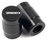 Kit Acessórios CB500X 2013-2022: Ampliador de Cavalete Lateral e Tampas de Válvula (Alumínio CNC Preto) - imagem 1