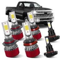 Kit 6 Lâmpadas LED Chevrolet Silverado 2500/3500HD 2015-2019: Farol Alto/Baixo/Neblina 800% Mais Brilho - imagem 2