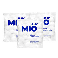 Kit 3 Algodão Mió Bola Hidrófilo 50g – Hidratação Intensa - imagem 1
