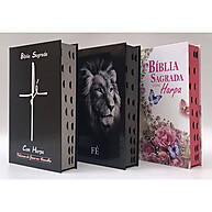 Kit 3 Bíblias Almeida Palavras de Jesus em Vermelho - imagem 1