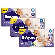 Kit 3 Fraldas Babysec Galinha Pintadinha Premium Tamanho P - imagem 1