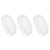 Kit 3 Luminárias Painel LED Redondo 12W Bivolt - Iluminação Moderna - imagem 1
