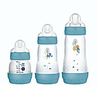 Kit 3 Mamadeiras MAM Easy Start 130/260/320ml Azul - imagem 1