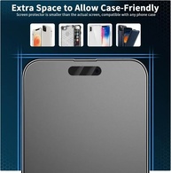 Kit 3 Películas Privacidade Fosca iPhone 11 a 16 Pro Max Anti-Spy - imagem 1