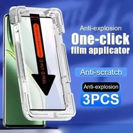 Kit 3 Películas Realme com Instalador Automático 🛡️ - imagem 1