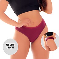 Kit 3 Tangas Fio Duplo Algodão: Conforto e Estilo em um Só Lugar - imagem 1