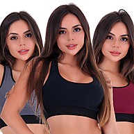 Kit 3 Tops Algodão Conforto: Estilo e Liberdade Sem Bojo - imagem 1