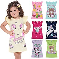 Kit 3 Vestidos Bebê Menina Verão - Algodão e Estampas Fofas - imagem 1