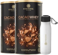 Kit 2x Cacao Whey Latão (30 Doses) + Garrafa Essential Alumínio Exclusiva - imagem 1