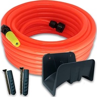 Kit Mangueira de Jardim Siliconada 30m com Suporte e Esguicho - Sistema Anti-Torção - imagem 2