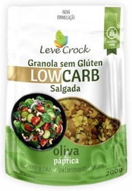 Kit 3X: Granola Salg. Azeite/Páprica LowCarb Leve Crock 200g - imagem 1