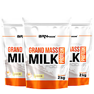 Kit 3x Grand Mass Milk Protein Sem Soja 2kg - BRN FOODS - imagem 1
