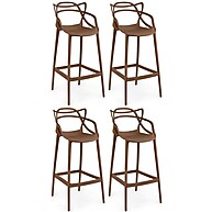 Kit 4 Banquetas Allegra: Design Moderno e Conforto para Sua Cozinha - imagem 1