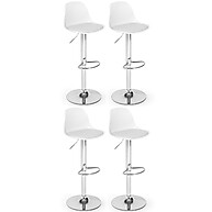 Kit 4 Banquetas Altas Leda com Regulagem e Base Giratória - imagem 1