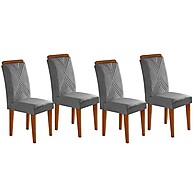 Kit 4 Cadeiras Amsterdã: Elegância para sua Sala de Jantar - imagem 1