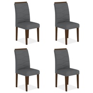 Kit 4 Cadeiras Estofadas: Conforto e Estilo! - imagem 1