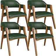 Kit 4 Cadeiras Suran L02 Couríssimo Verde Musgo – Conforto e Estilo para Sua Sala - imagem 1