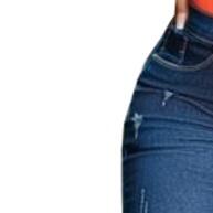 Kit 4 Calças Jeans Femininas Cós Alto com Lycra Levanta Bumbum - imagem 1