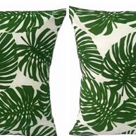 Kit 4 Capas Almofada Costela de Adão Verde 45x45cm - imagem 1