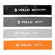 Kit 4 Faixas Elásticas Mini Bands Vollo – Treine Mais, Evolua Rápido - imagem 1