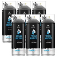 Kit 6 Sprays Envelopamento Líquido Preto Fosco 400ml - Montana Multiuso - imagem 1