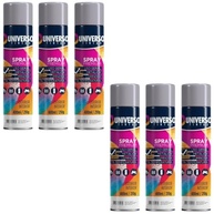 Tinta Spray 400ml Cinza Uso Geral em Aço Ferro Couro Gesso Cerâmica | Universo | Kit 06 un - imagem 2