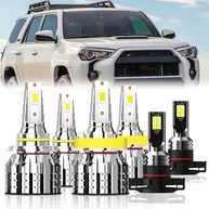 Kit 6 Lâmpadas LED Toyota 4Runner 2014-2021: Farol Alto 9005, Baixo H11 e Neblina 5202 - Iluminação Superior! - imagem 1