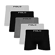 Kit 5 Cuecas Boxer Microfibra Polo Star – Conforto e Estilo - imagem 1