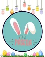 Adesivos Redondos Feliz Páscoa - Kit 50 Unidades com Coelhinhos e Ovos - Design Aquarela para Embalagens e Presentes - imagem 5